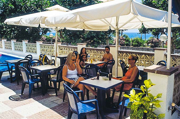 Calella Hotel Haro Mar Sonnenterrasse