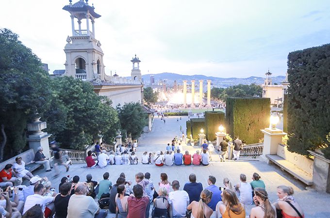 Calella Barcelona Wasserspiele